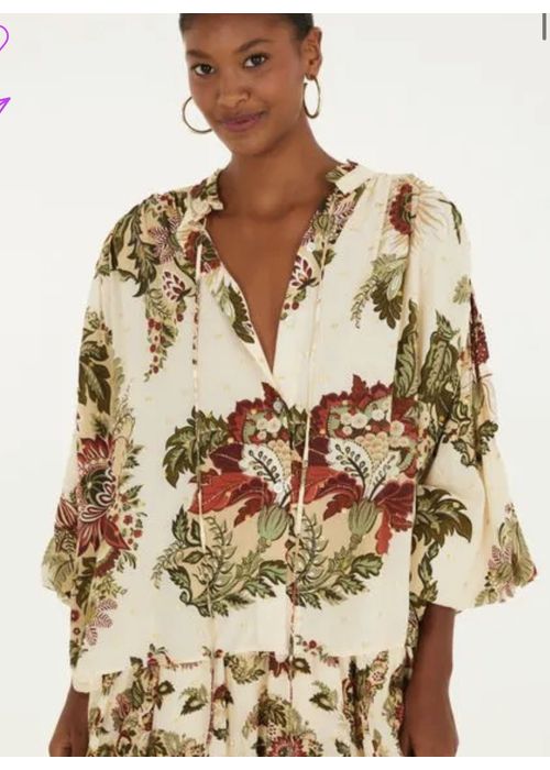 Bata Floral Raiana Estampado - LUCIELENA LARA