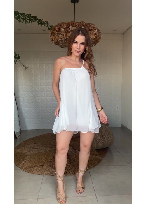 Macaquinho Cora Branco - LUCIELENA LARA