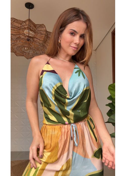 Blusa Degade Jardim Burburinho Estampado - LUCIELENA LARA