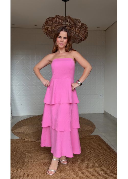 Vestido Mariah Rosa - LUCIELENA LARA