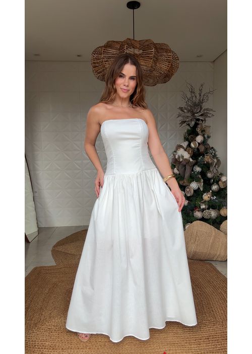 Vestido Geovana Branco - LUCIELENA LARA