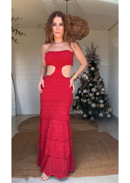 Vestido Adrielle Vermelha - LUCIELENA LARA