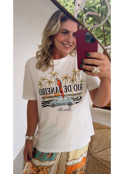 Tshirt Média Brasileirinha Estampado - LUCIELENA LARA