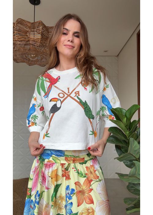 Tshirt Cometorio Farm Estampado - LUCIELENA LARA