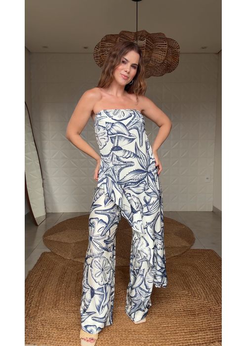 Tunica Desejo De Mar Estampado - LUCIELENA LARA