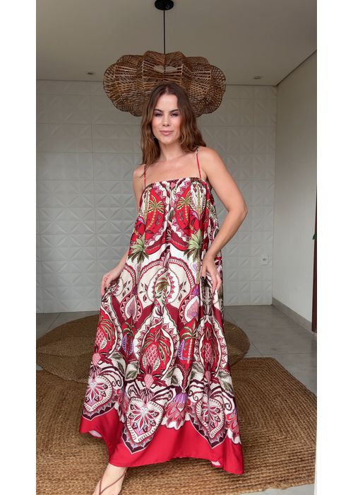 Vestido Cropped Odara Estampado - LUCIELENA LARA