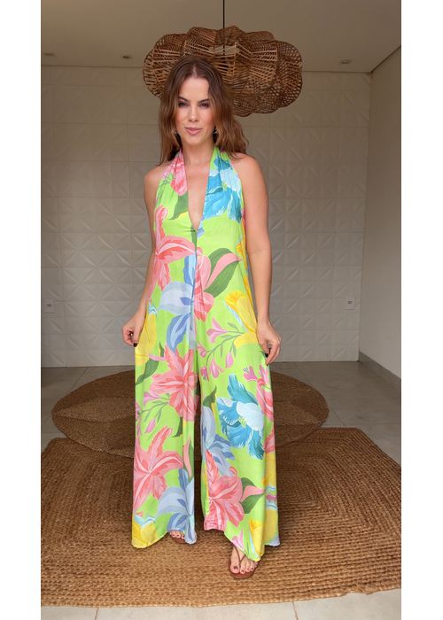 Macacão Amor De Flor Estampado - LUCIELENA LARA