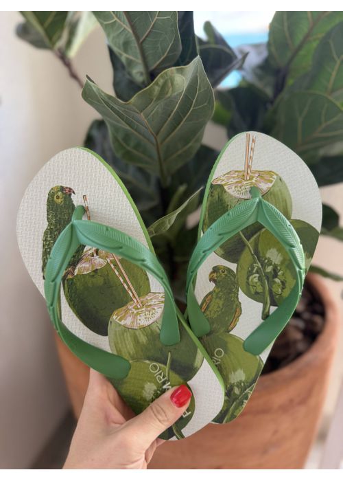 Chinelo Papacoco Verde - LUCIELENA LARA