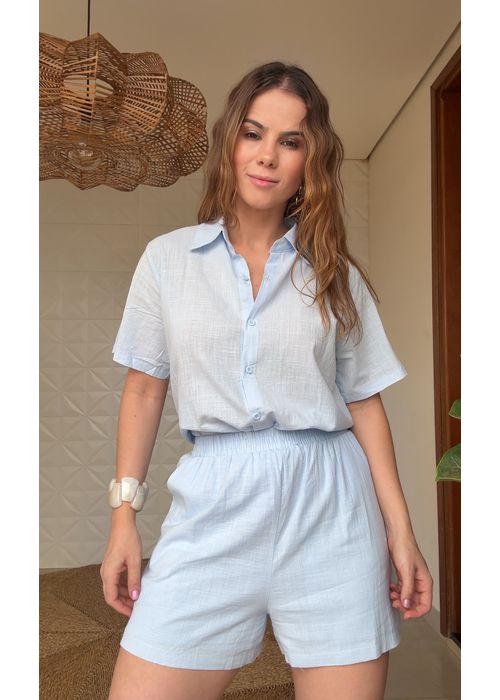 Conjunto Curto Vanessa Azul Claro - LUCIELENA LARA