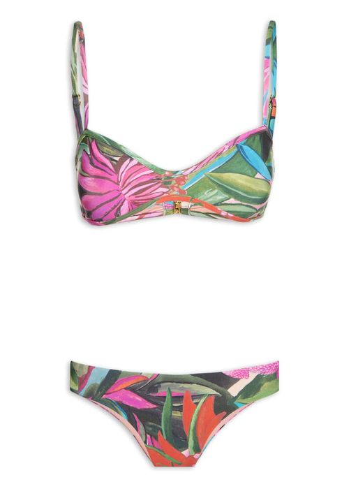 Biquini Asa Delta Jardim De Sonho Estampado - LUCIELENA LARA