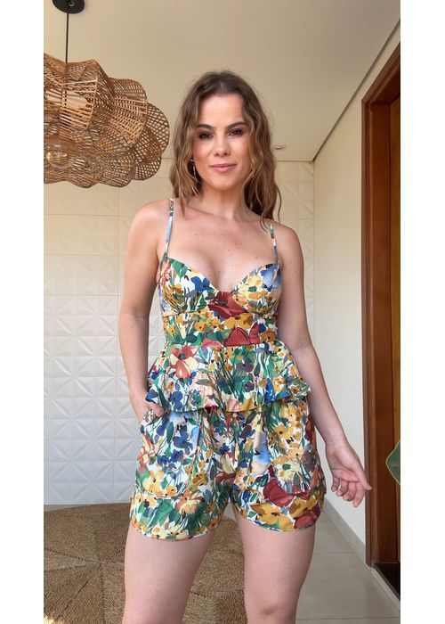 Short Camponesa Estampado - LUCIELENA LARA