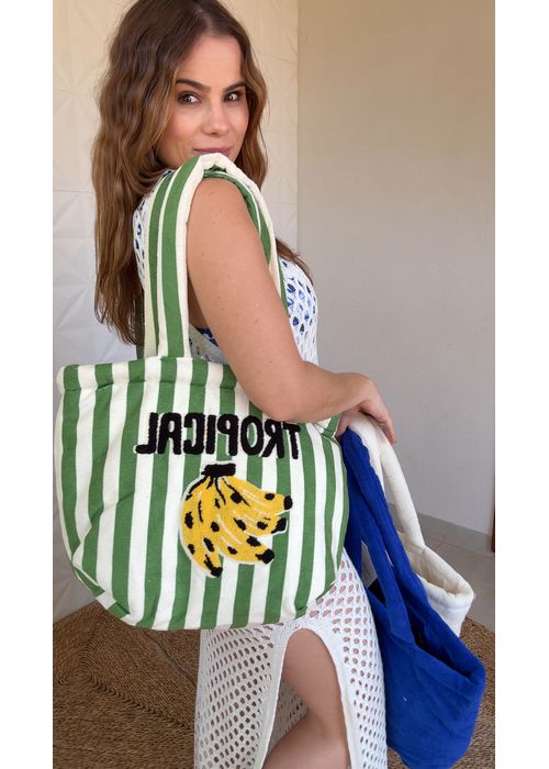 Totebag Farm Solzão Banana Tropical Estampado - LUCIELENA LARA
