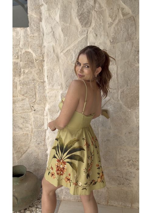Vestido Curto Bosque Chic Estampado - LUCIELENA LARA