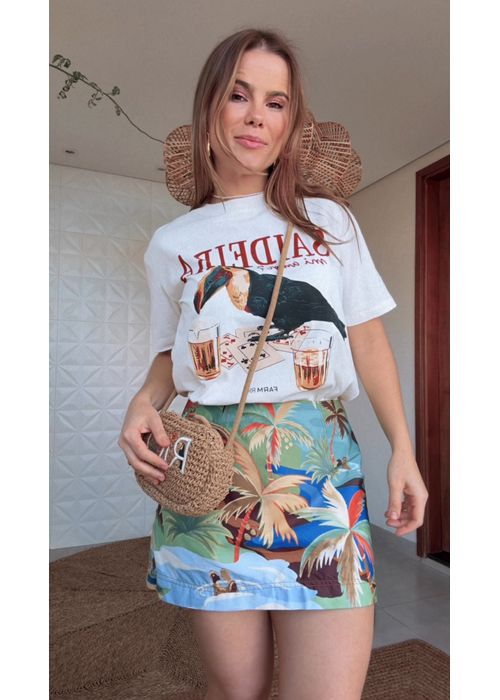 Tshirt Média Off White Saideira - LUCIELENA LARA