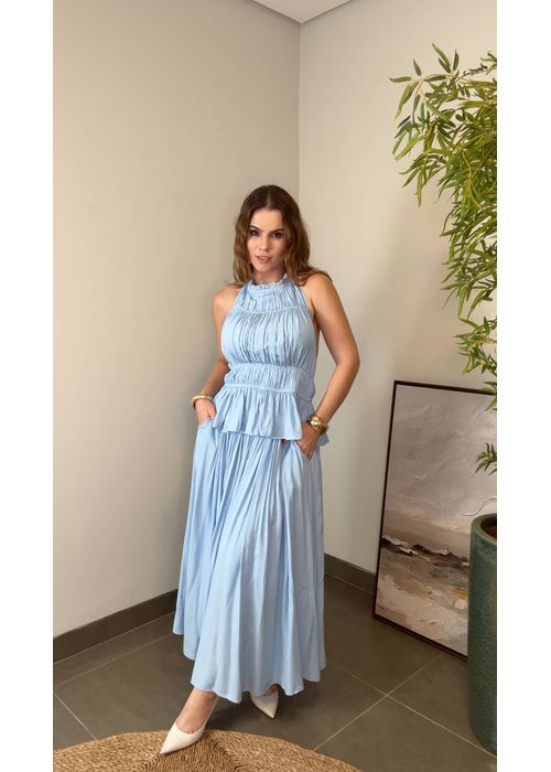 Conjunto Petra Chiclé Azul Claro - LUCIELENA LARA