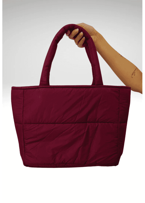 Bolsa Puffer Média Bordô - DULK