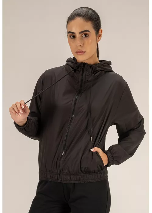 Jaqueta Corta Vento Feminina Classic Preto - DULK