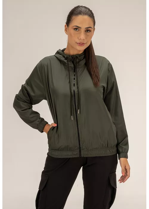 Jaqueta Corta Vento Feminina Classic Verde - DULK