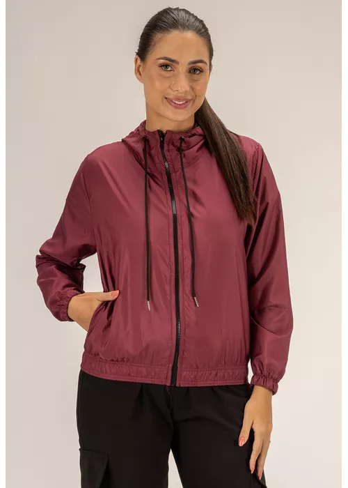 Jaqueta Corta Vento Feminina Classic Bordô - DULK
