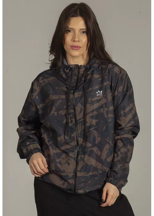 Jaqueta Corta Vento Feminina Classic Camuflado Gro... - DULK