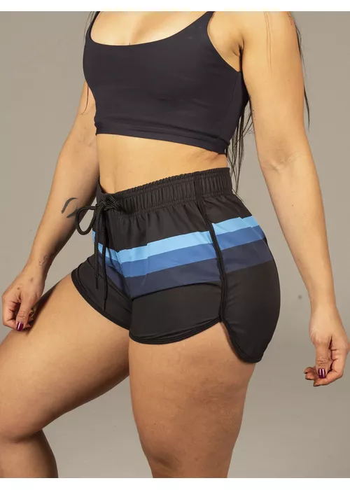 Short Feminino Estampado Listras 155 Dulk - DULK