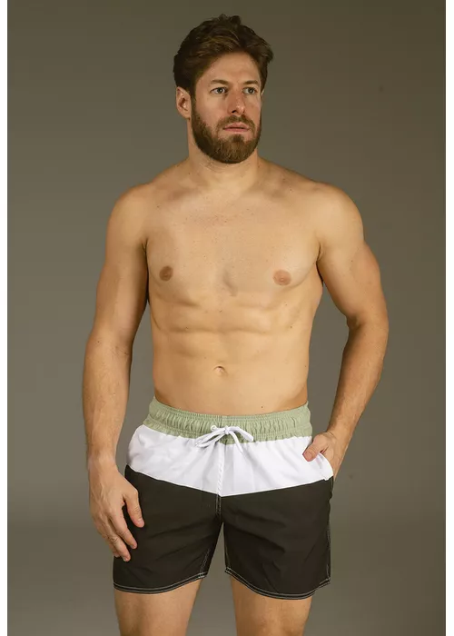 Short Masculino Estampado Oliva Dulk - DULK