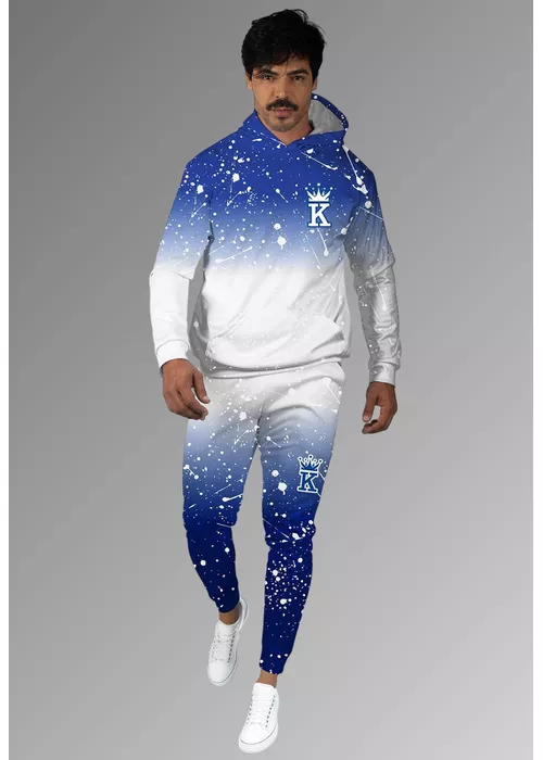 Conjunto Moletom Splash Azul Dulk - DULK