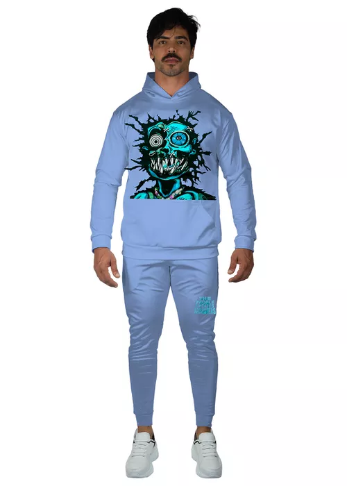 Conjunto Moletom Zumbi Azul Dulk - DULK
