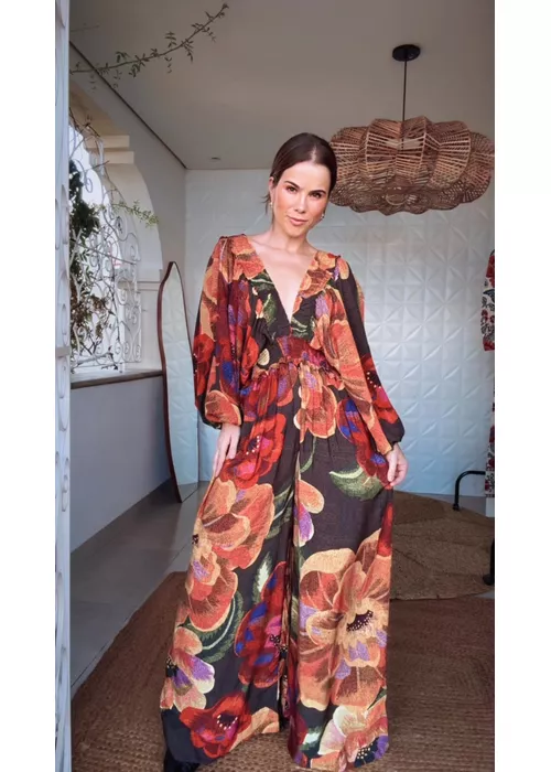 Macacão Chita Bacana Estampado - LUCIELENA LARA