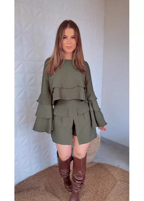 Conjunto Marina Verde Musgo - LUCIELENA LARA
