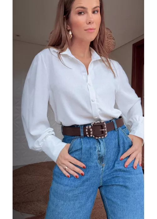 Camisa Stella Branco - LUCIELENA LARA