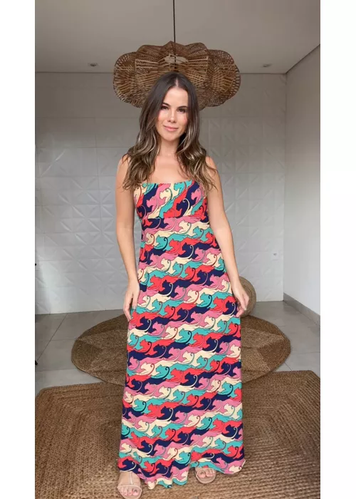 Vestido Midi Panteras Estampado - LUCIELENA LARA
