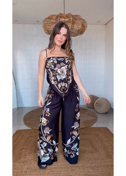 Calça Jardim Real Estampado - LUCIELENA LARA