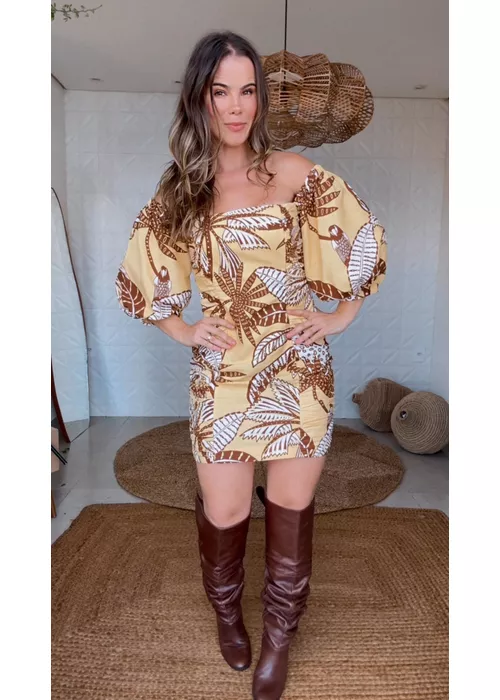 Vestido Amazônia Estampado - LUCIELENA LARA