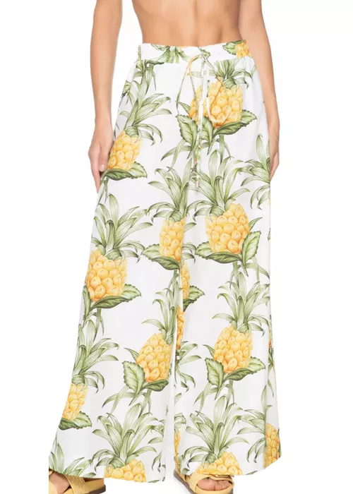 Calça Suco De Abacaxi Estampado - LUCIELENA LARA