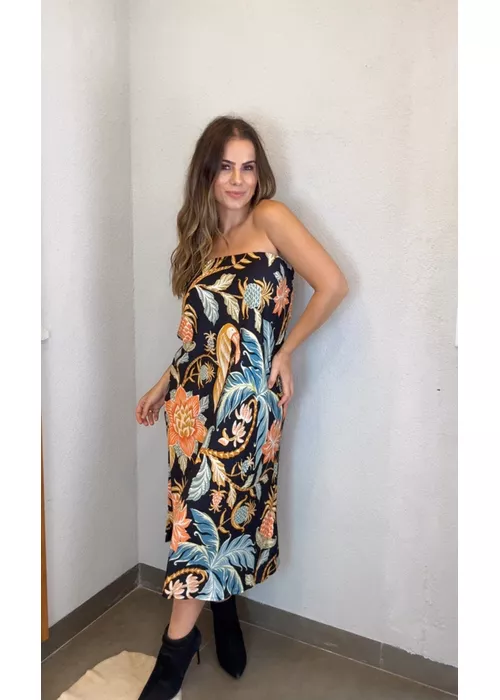 Vestido Saia Amalfi Estampado - LUCIELENA LARA
