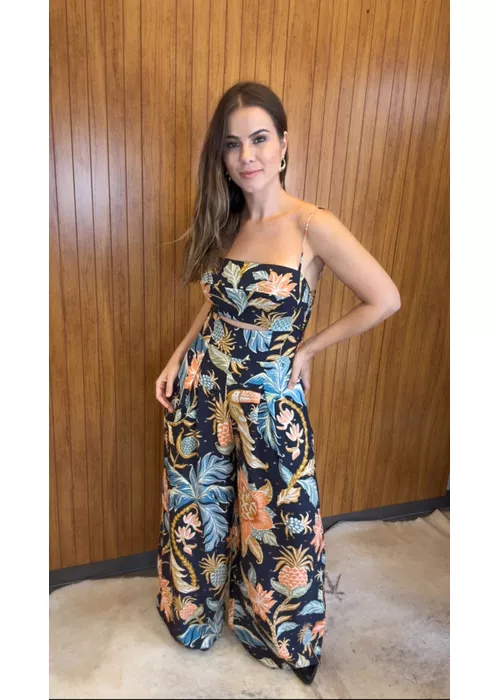 Macacão Amalfi Estampado - LUCIELENA LARA