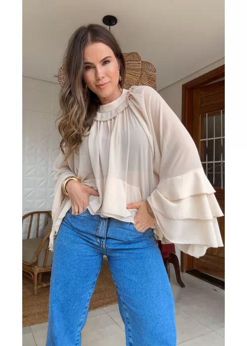 Bata Morcego Bege - LUCIELENA LARA