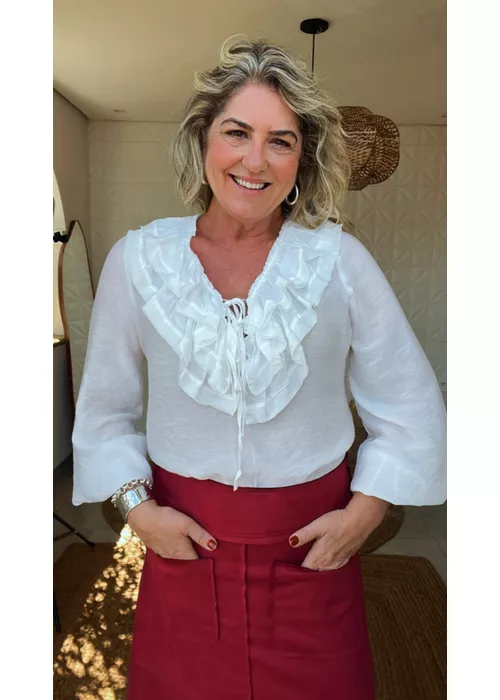 Blusa Vera Branco - LUCIELENA LARA