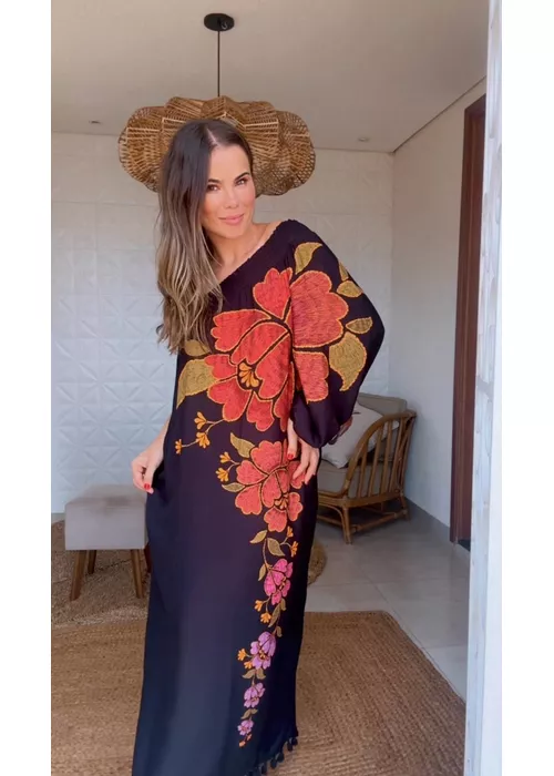 Vestido Ombro Só Madalena Estampado - LUCIELENA LARA
