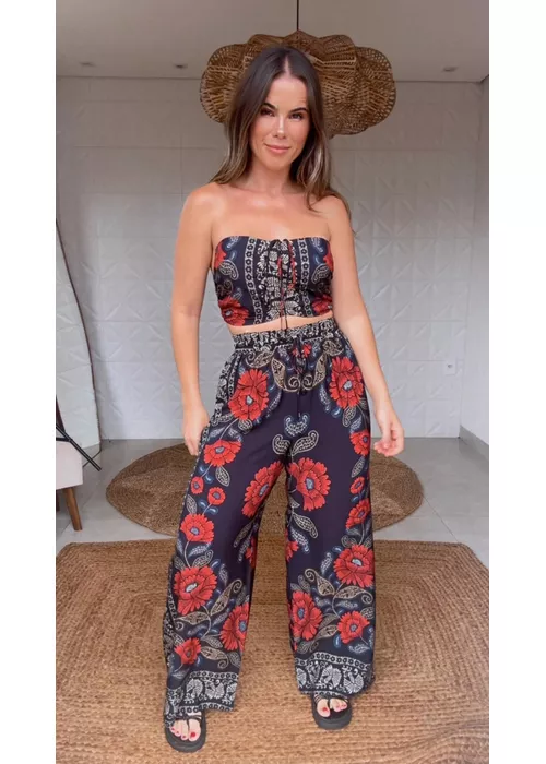 Calça Valentina Estampado - LUCIELENA LARA