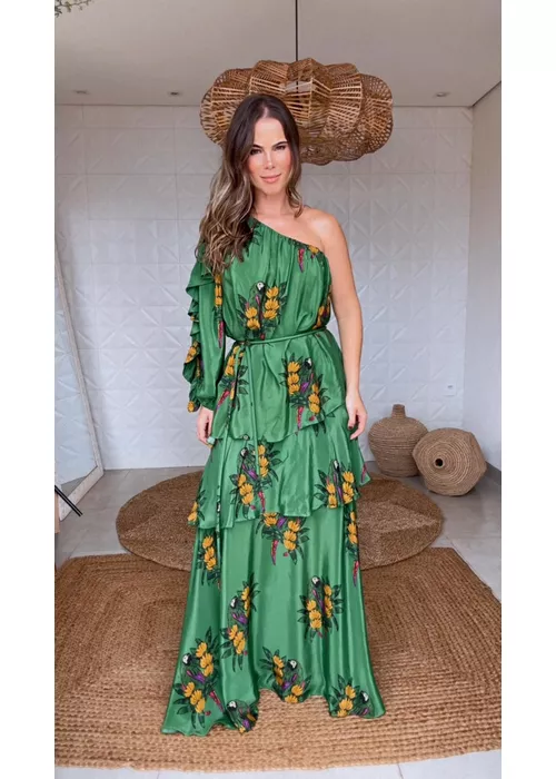 Vestido Longo Rio Maracana Estampado - LUCIELENA LARA