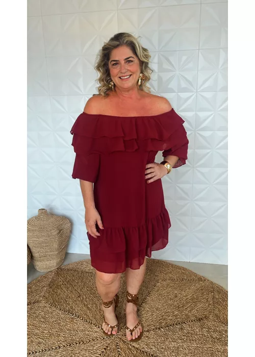 Vestido Shakira Vinho - LUCIELENA LARA