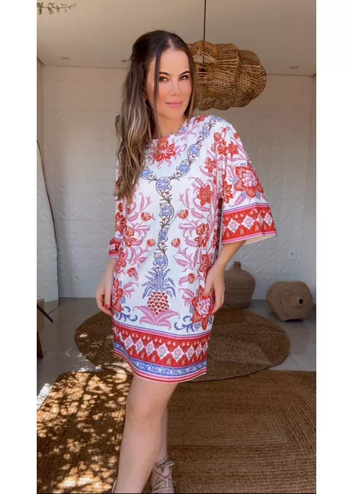 Vestido Tshirt Big Lisboa Estampado - LUCIELENA LARA