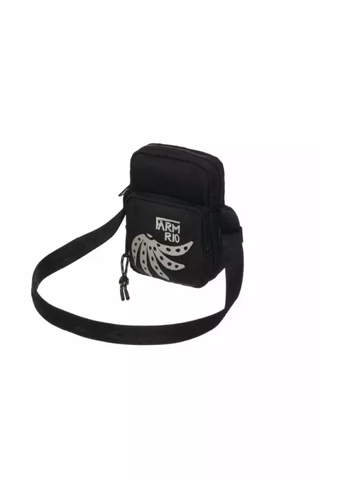 Bolsa Da Gema Gráfico Tropical Preto - LUCIELENA LARA
