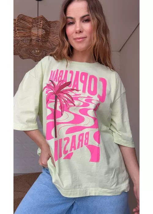 Tshirt Ampla Copabrasil Estampado - LUCIELENA LARA