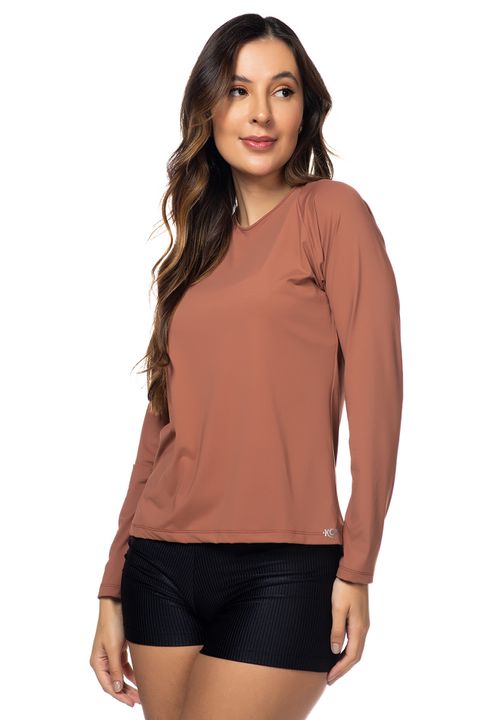 Blusa Acqua UV50+ Castanho - Korefit