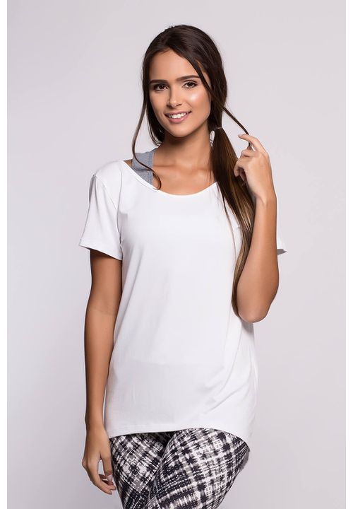 Blusa Respira Lisa Branca - Korefit