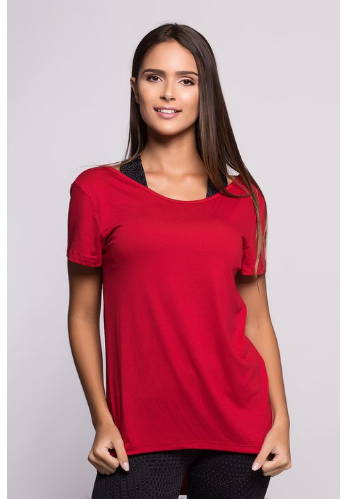 Blusa Respira Lisa Vermelho - Korefit