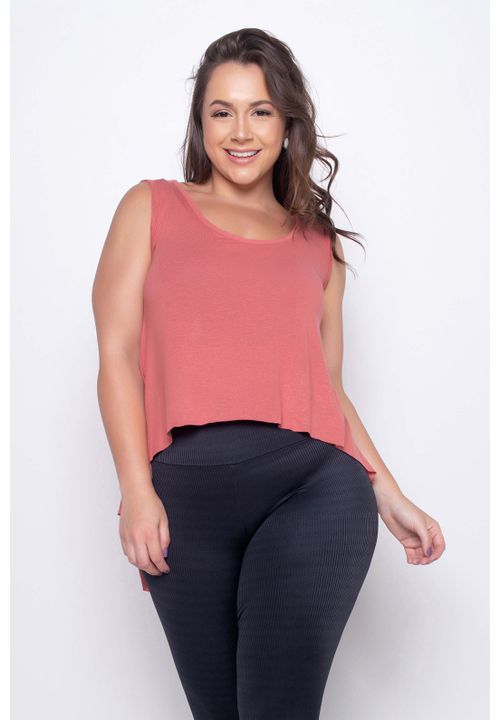 Cropped Linho Mullet Pimenta Rosa - Korefit